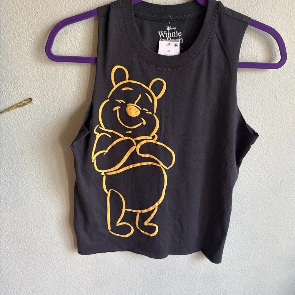 Disney Winnie the Pooh Black Kids Tank Top